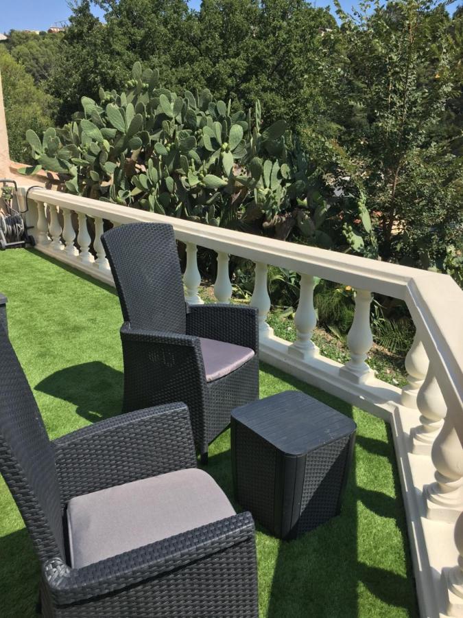 Villa Les Yuccas - Pool - Sea View Cagnes-sur-Mer Kültér fotó