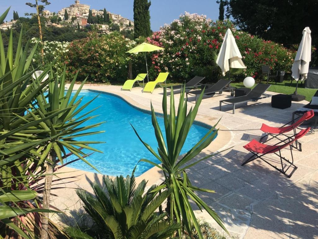 Villa Les Yuccas - Pool - Sea View Cagnes-sur-Mer Kültér fotó